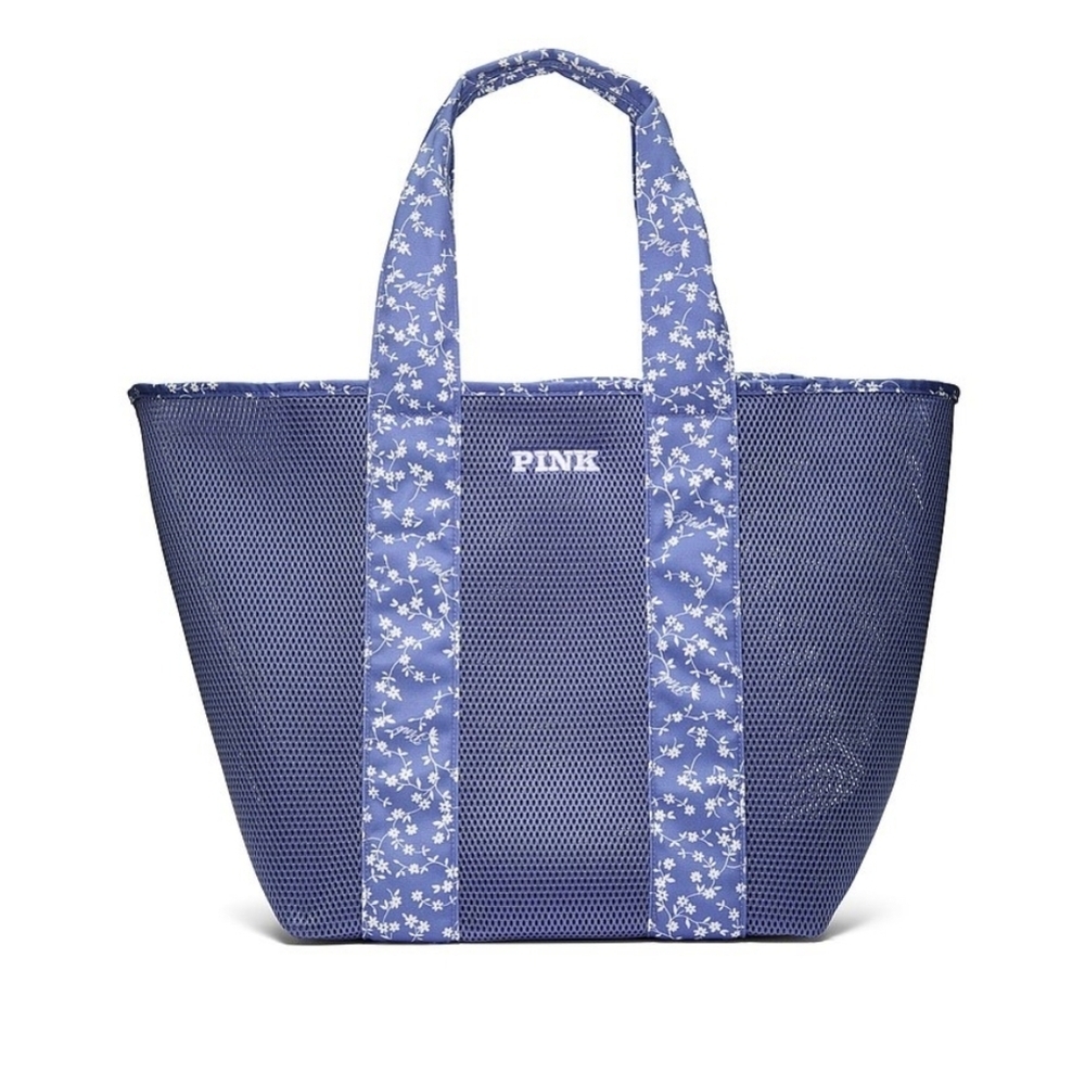 VS PINK MESH FLORAL TOTE• 2025• - Picture 2 of 8